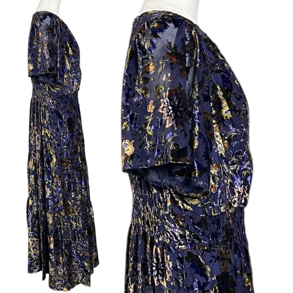 Anthropologie The Somerset Maxi Dress Velvet Devore Edition Size 2X Bohemian - Picture 10 of 16